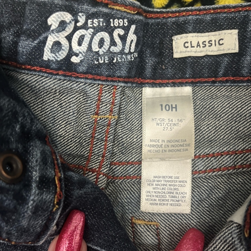 B’gosh jeans boys size 10H, slightly worn ; good condition